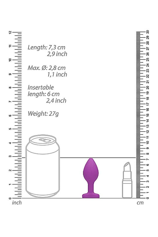 Ouch by Shots Toys - Diamond Heart Butt Plug - Assorted - Stag Shop