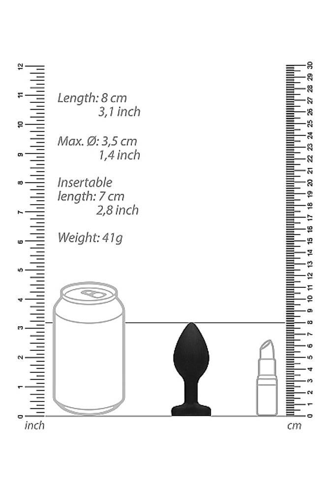 Ouch by Shots Toys - Diamond Heart Butt Plug - Assorted - Stag Shop
