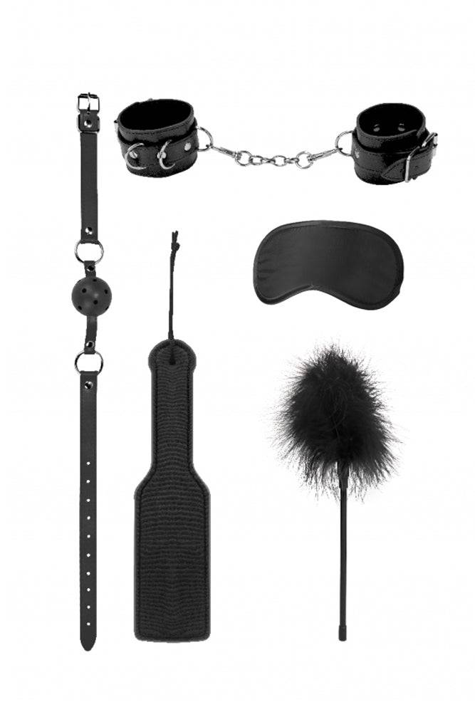 Ouch by Shots Toys - Introductory Bondage Kit 4 - Black - Stag Shop