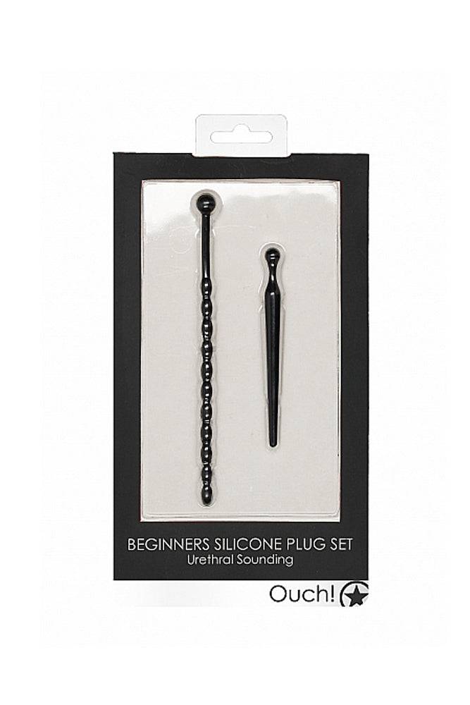 Ouch by Shots Toys - Beginner's Urethral Plug Set - Black - Stag Shop