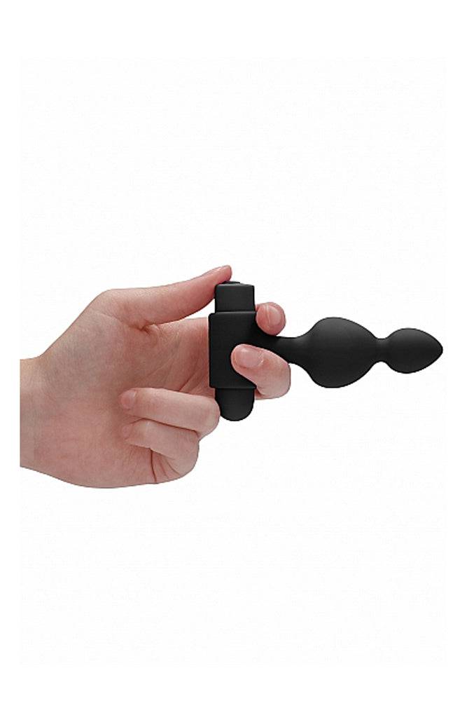 Ouch by Shots Toys - Rechargeable Vibrating Anal Set - Black - Stag Shop