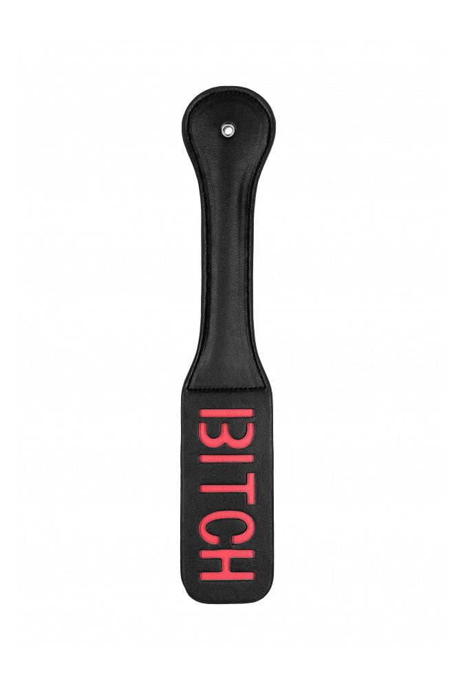 Ouch by Shots Toys - BITCH Paddle - Black - Stag Shop