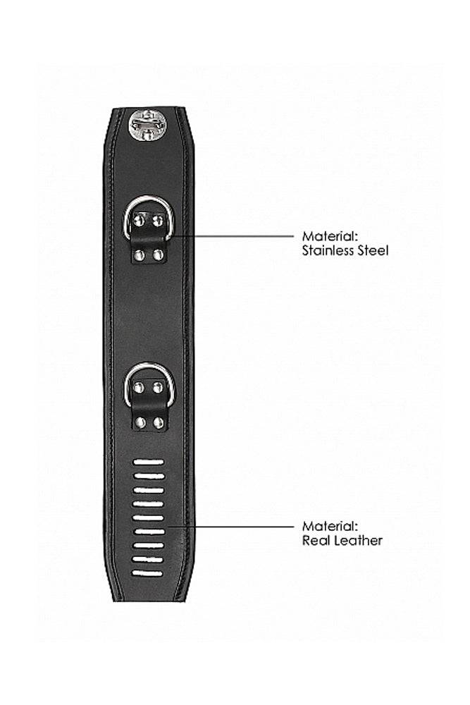 Shots Toys - Pain - Restraint Ankle Cuff w/ Padlock - Black - Stag Shop