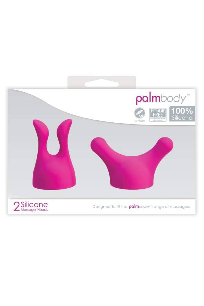 PalmPower - Palm Body - Silicone Massager Attachments - 2 PC - Pink - Stag Shop