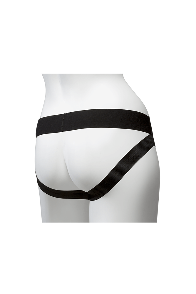 Vac-U-Lock by Doc Johnson - Panty Harness w/ Plug - Black - Stag Shop