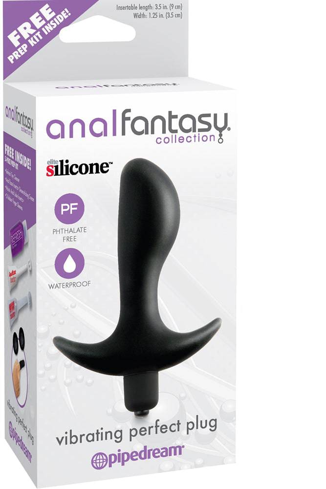 Pipedream - Anal Fantasy - Vibrating Perfect Plug - Black - Stag Shop