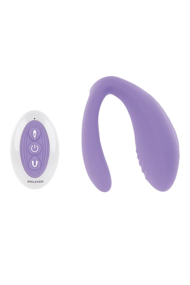 Evolved - Petite Tickler Remote Control 3-Shaft Mini Vibrator - Purple - Stag Shop