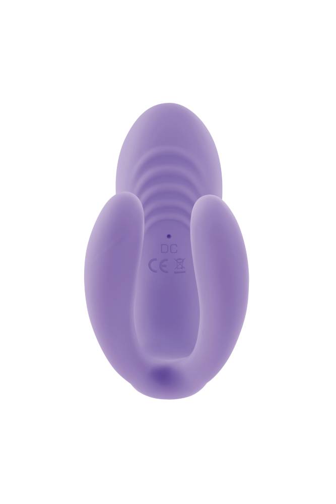 Evolved - Petite Tickler Remote Control 3-Shaft Mini Vibrator - Purple - Stag Shop