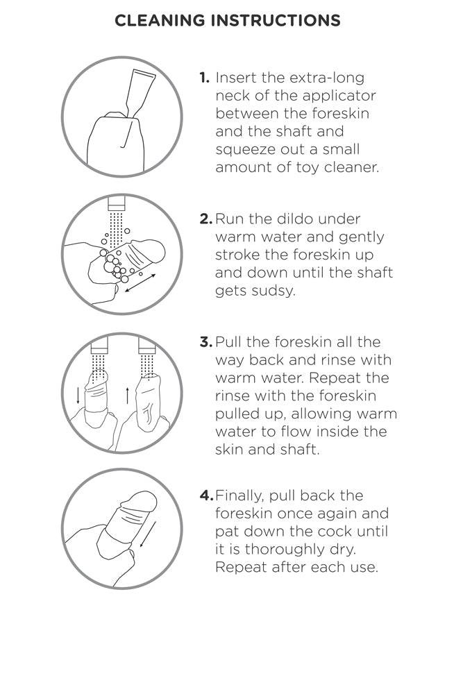 Pipedream - King Cock - Uncut Cock Realistic Dildo - 6 inch - Beige - Stag Shop