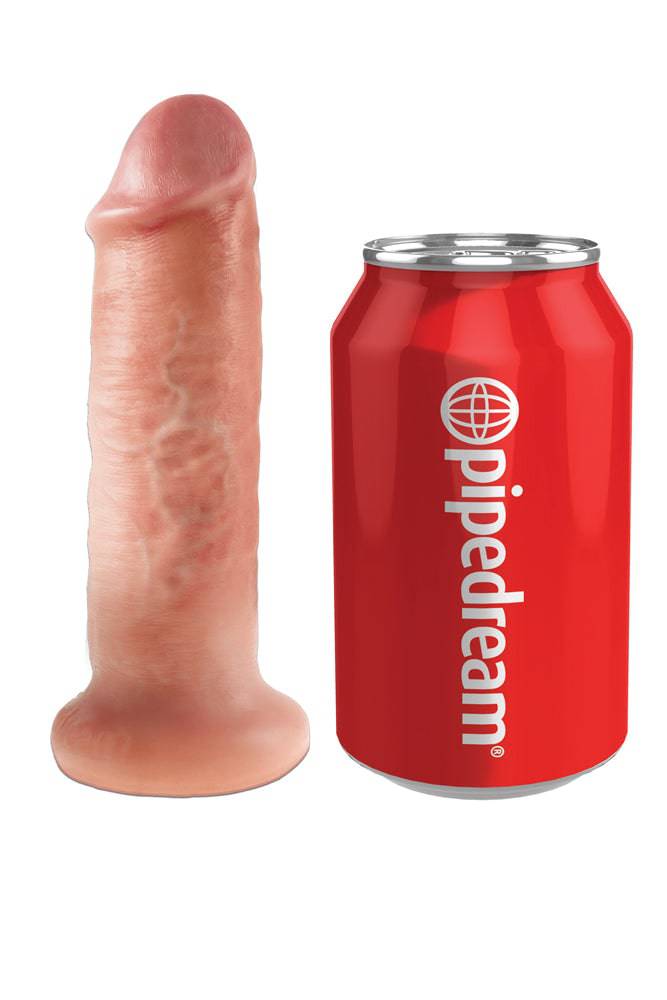 Pipedream - King Cock - Vibrating Mini Sex Ball with Realistic Dildo - 6 inch - Beige/Black - Stag Shop