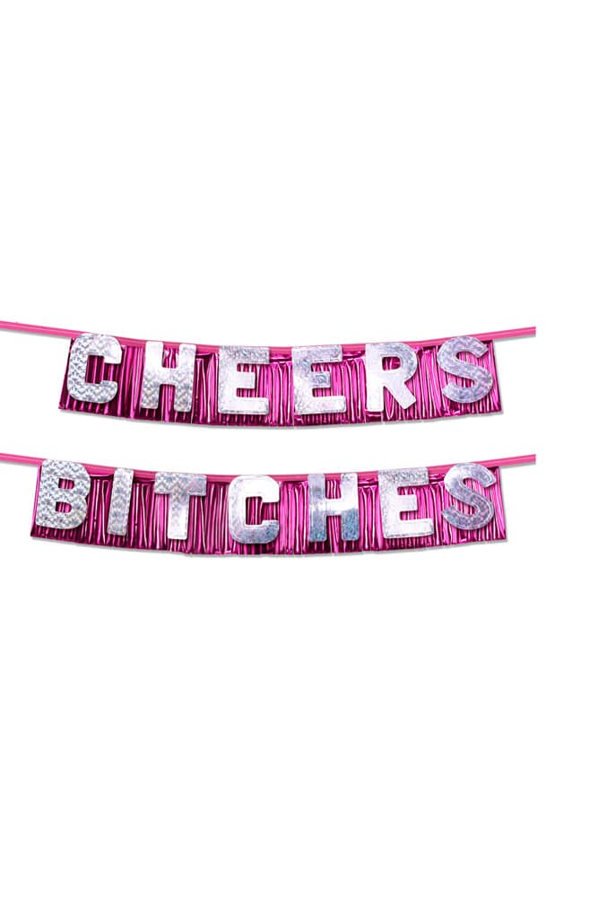 Pipedream - Bachelorette Party Favors - Cheers Bitches Party Banner - Stag Shop