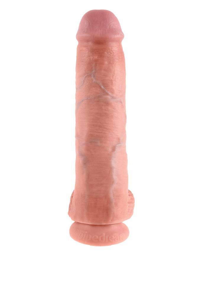 Pipedream - King Cock - Realistic Dildo with Balls - 11 inch - Beige - Stag Shop