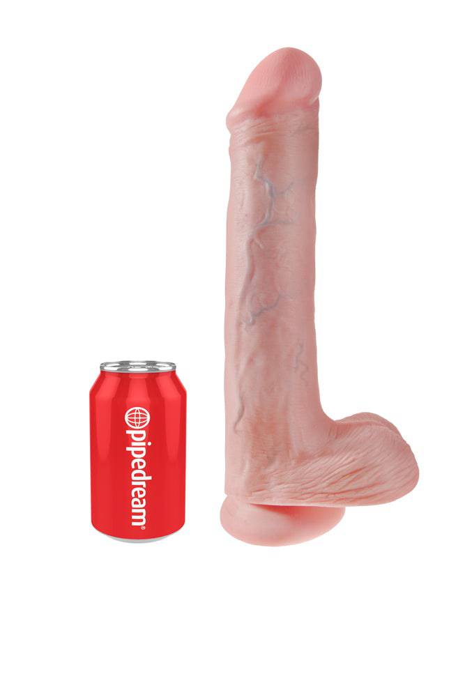 Pipedream - King Cock - Realistic Dildo with Balls - 13 inch - Beige - Stag Shop