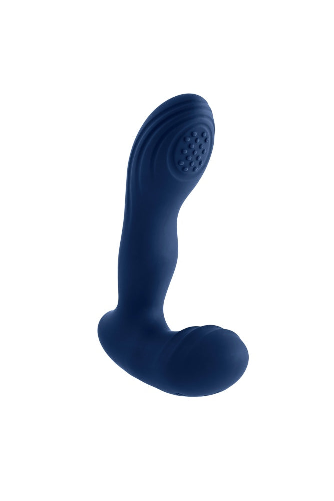 Playboy - Pleasure Pleaser Warming & Tapping Prostate Massager - Blue - Stag Shop