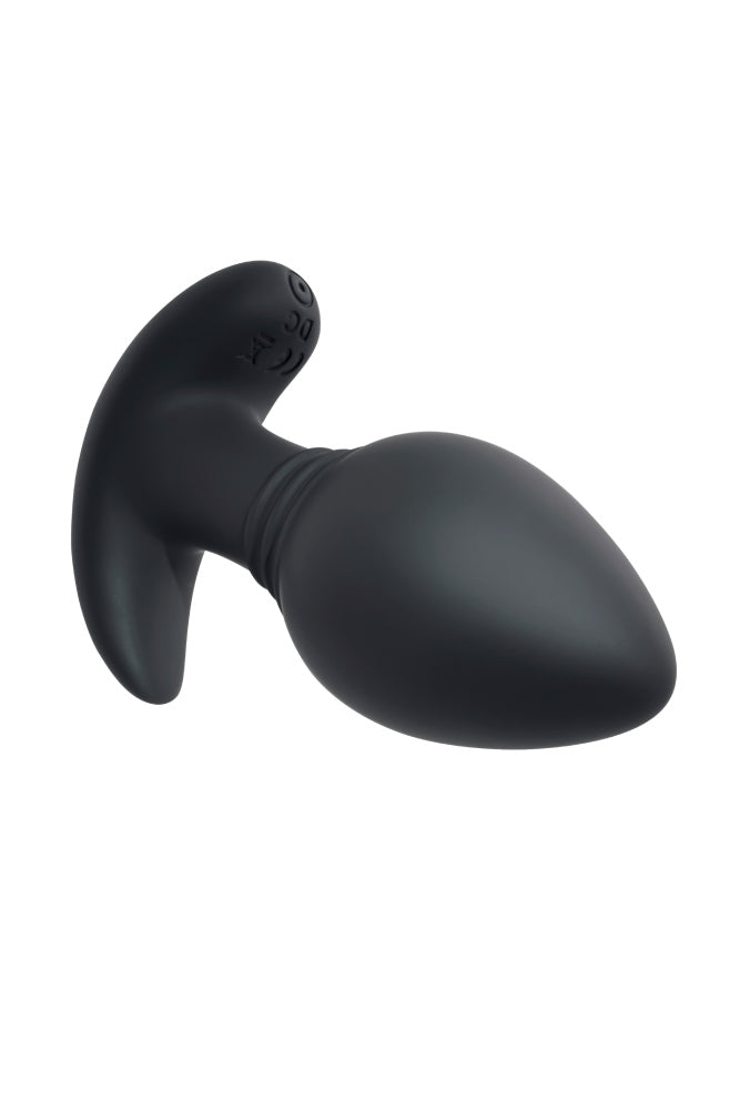 Playboy - Plug & Play Vibrating Anal Plug with Remote Control - Black - Stag Shop