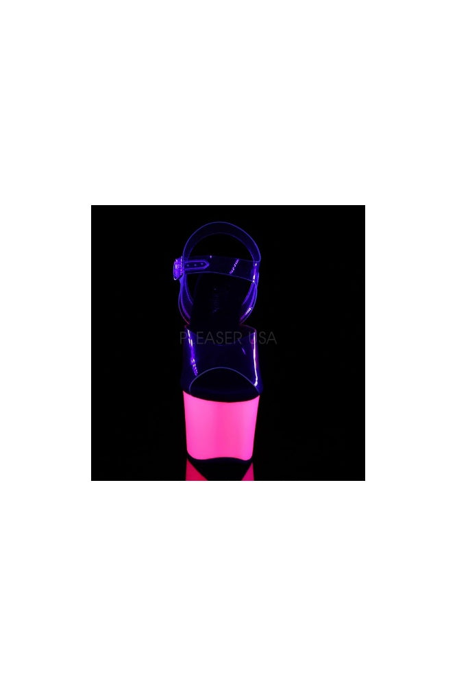 Pleaser USA - The Sky 7 Inch UV Heel Platform Sandal - Stag Shop