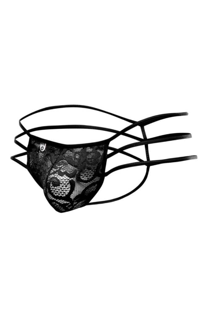 MaleBasics - Lace String Thong - Black - Stag Shop
