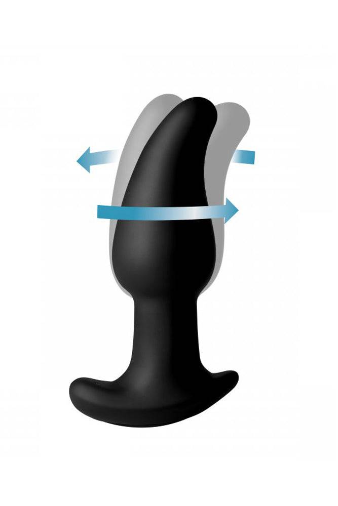 XR Brands - Rimmers - GyroM Rimming Plug & Remote - Black - Stag Shop