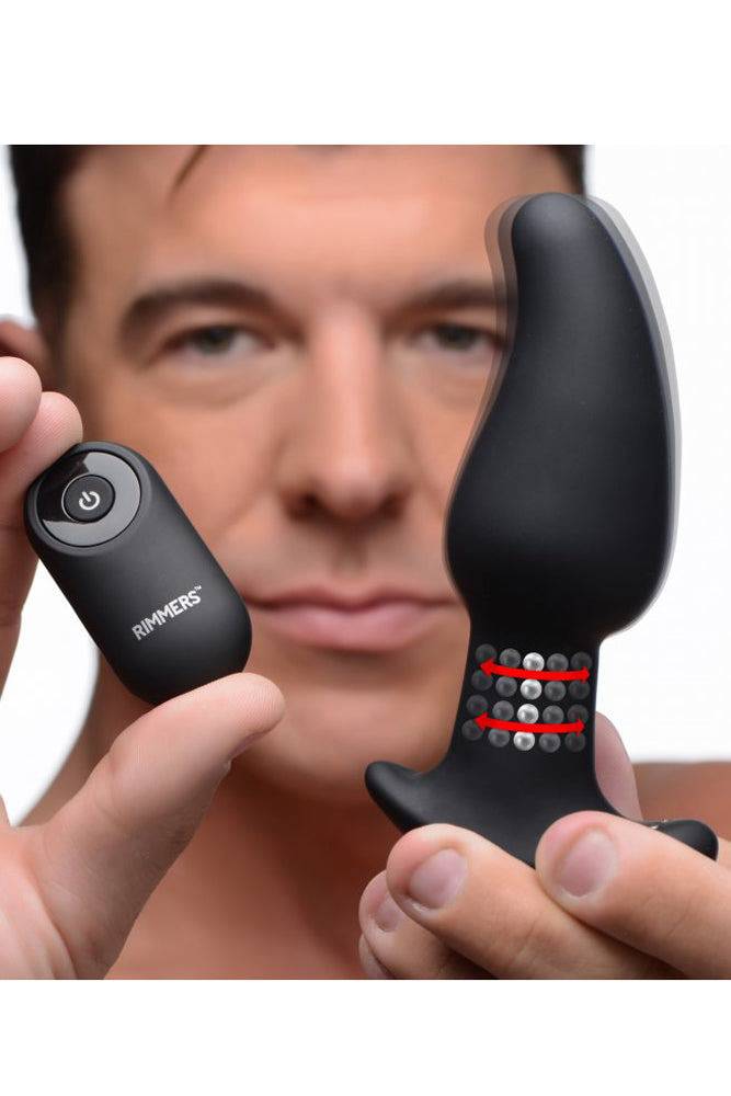 XR Brands - Rimmers - GyroM Rimming Plug & Remote - Black - Stag Shop