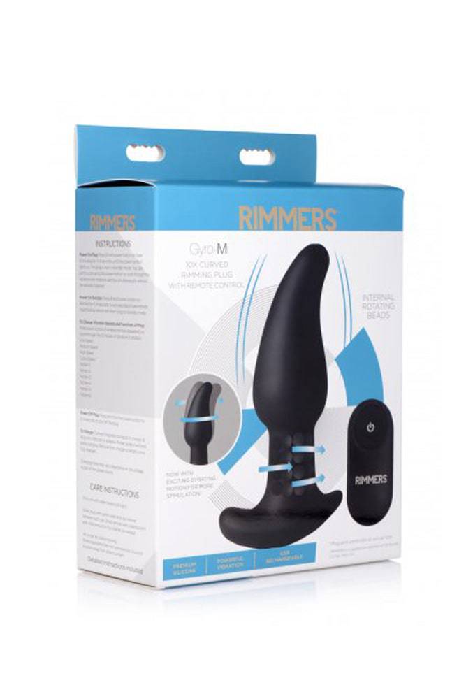 XR Brands - Rimmers - GyroM Rimming Plug & Remote - Black - Stag Shop