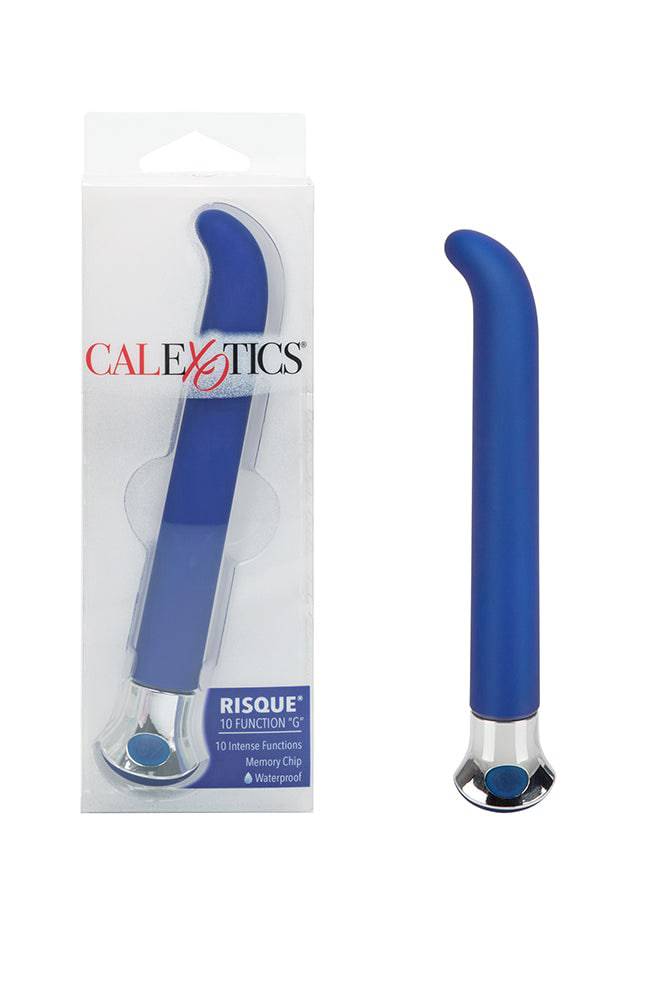 Cal Exotics - Risque 10-Function G-Spot Massager - Blue - Stag Shop
