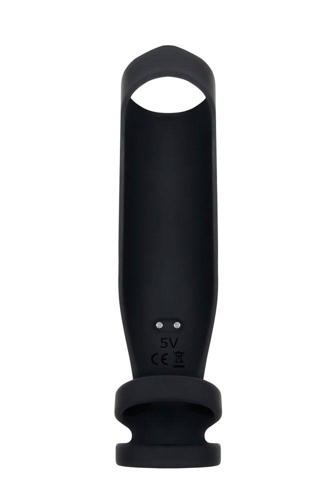 Evolved - Gender X - Rocketeer Vibrating Penis Extension - Black - Stag Shop