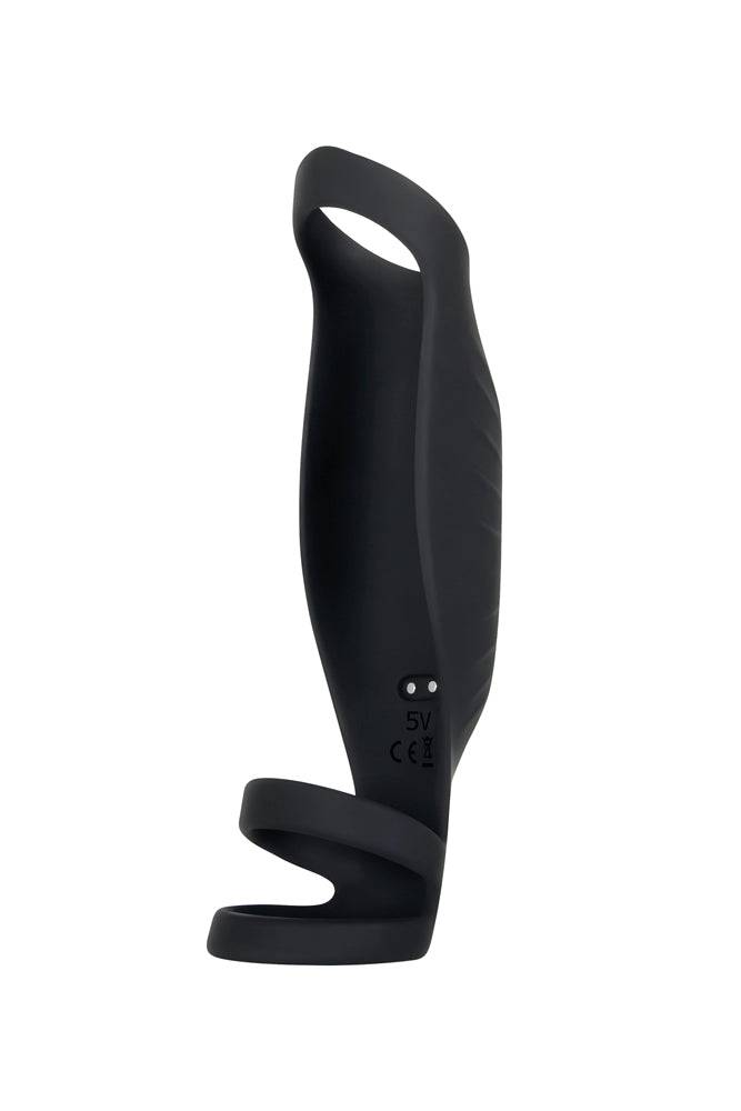 Evolved - Gender X - Rocketeer Vibrating Penis Extension - Black - Stag Shop