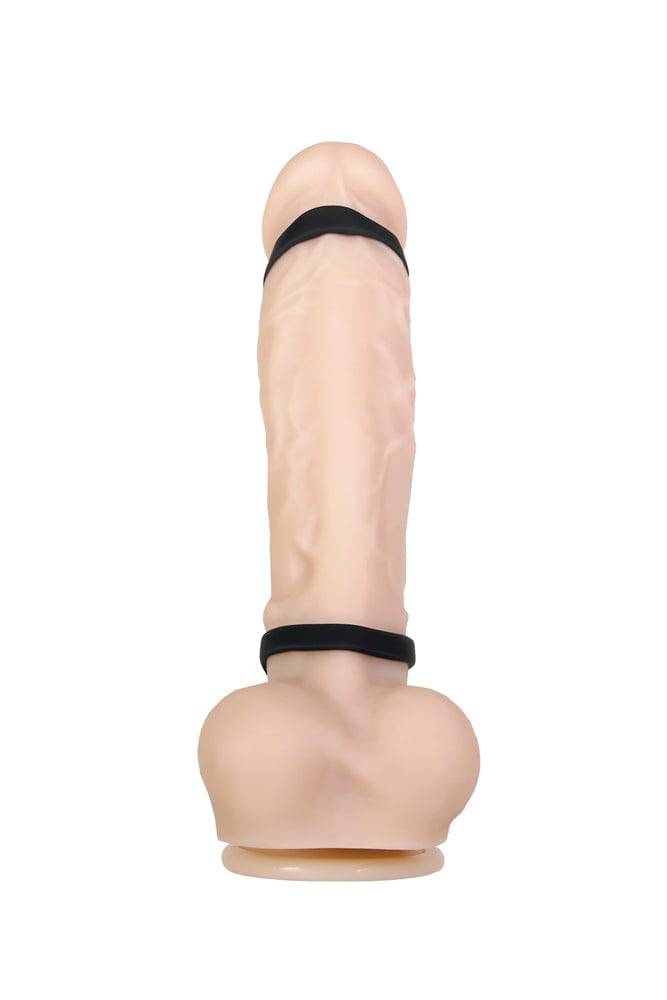 Evolved - Gender X - Rocketeer Vibrating Penis Extension - Black - Stag Shop