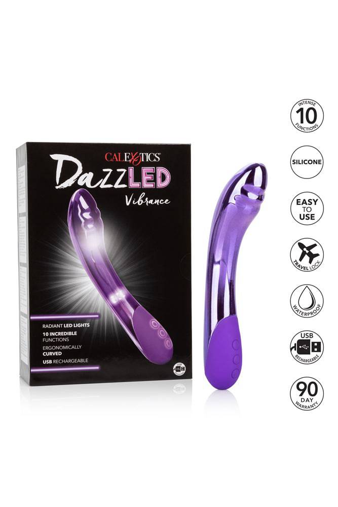 Cal Exotics - Dazz-LED - Vibrance LED G-Spot Vibrator - Purple - Stag Shop