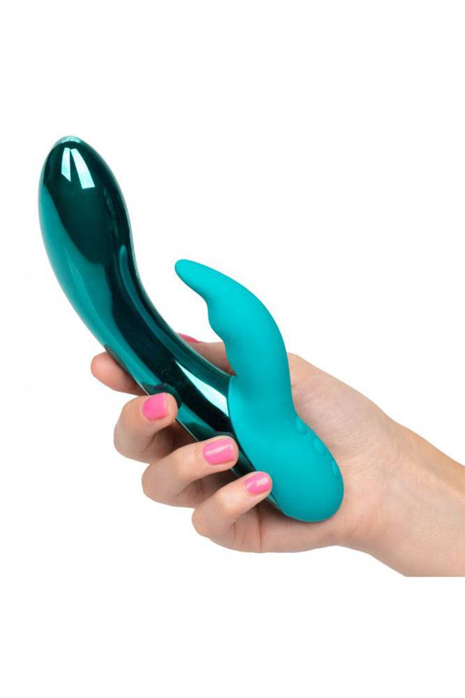 Cal Exotics - Dazz-LED - Brilliance LED Dual Vibrator - Teal - Stag Shop