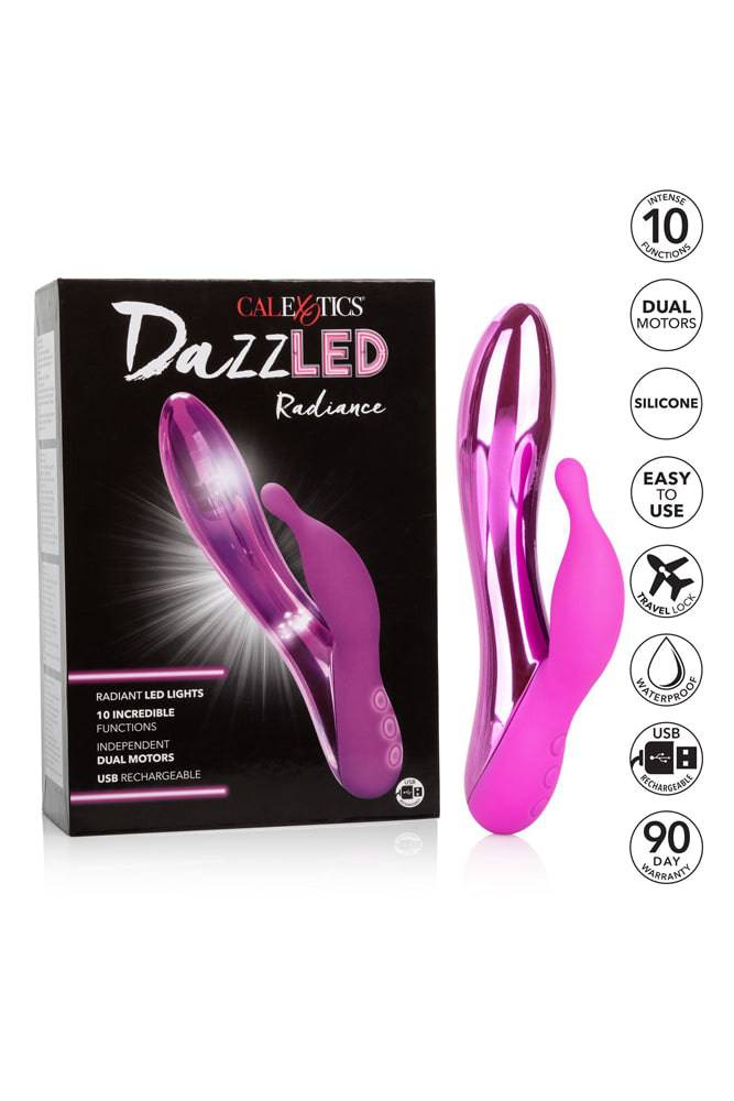 Cal Exotics - Dazz-LED - Radiance LED Dual Vibrator - Pink - Stag Shop