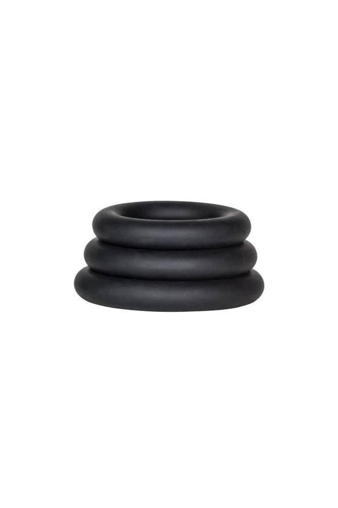 Cal Exotics - Dr. Joel Kaplan - Silicone Support Cock Rings - Black - Stag Shop