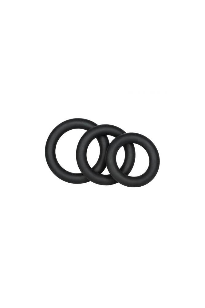 Cal Exotics - Dr. Joel Kaplan - Silicone Support Cock Rings - Black - Stag Shop