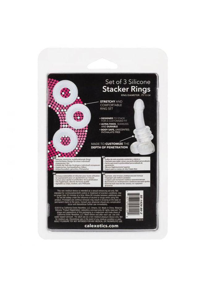 Cal Exotics - Set of 3 Silicone Stacker Rings - Stag Shop