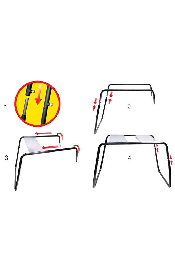 Pipedream - Fetish Fantasy - The Incredible Sex Stool - Clear/Black - Stag Shop