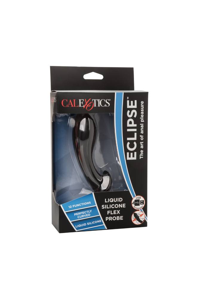 Cal Exotics - Eclipse - Liquid Silicone Flex Prostate Probe - Black - Stag Shop