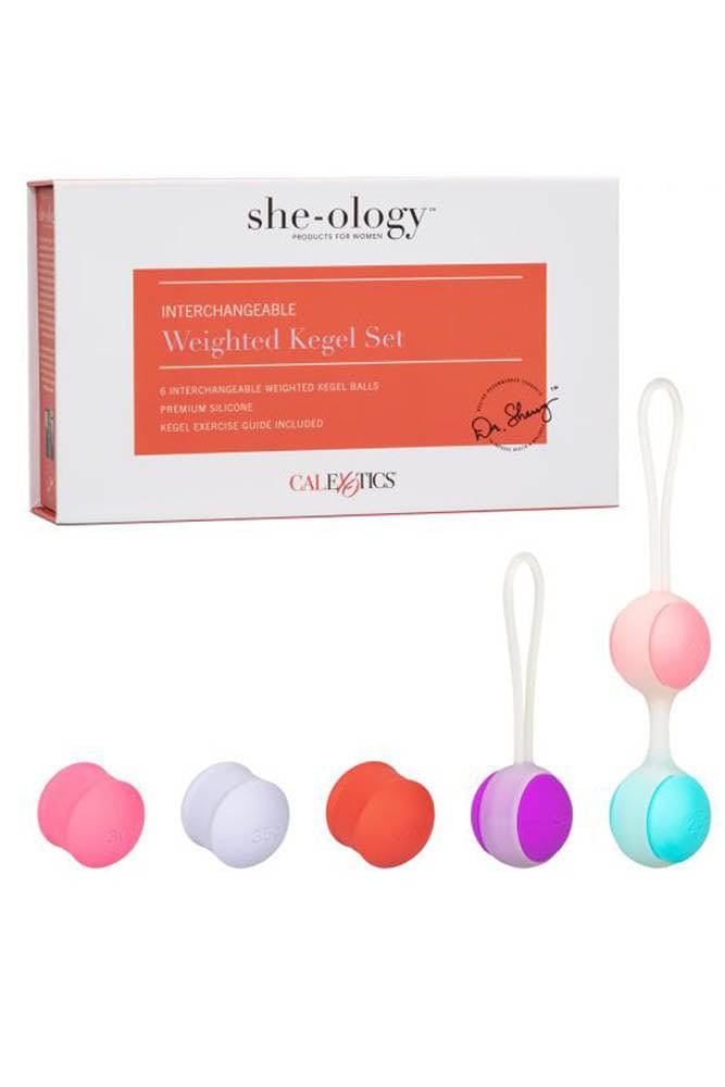 Cal Exotics - She-ology Interchangeable Weighted Kegel Set - Stag Shop