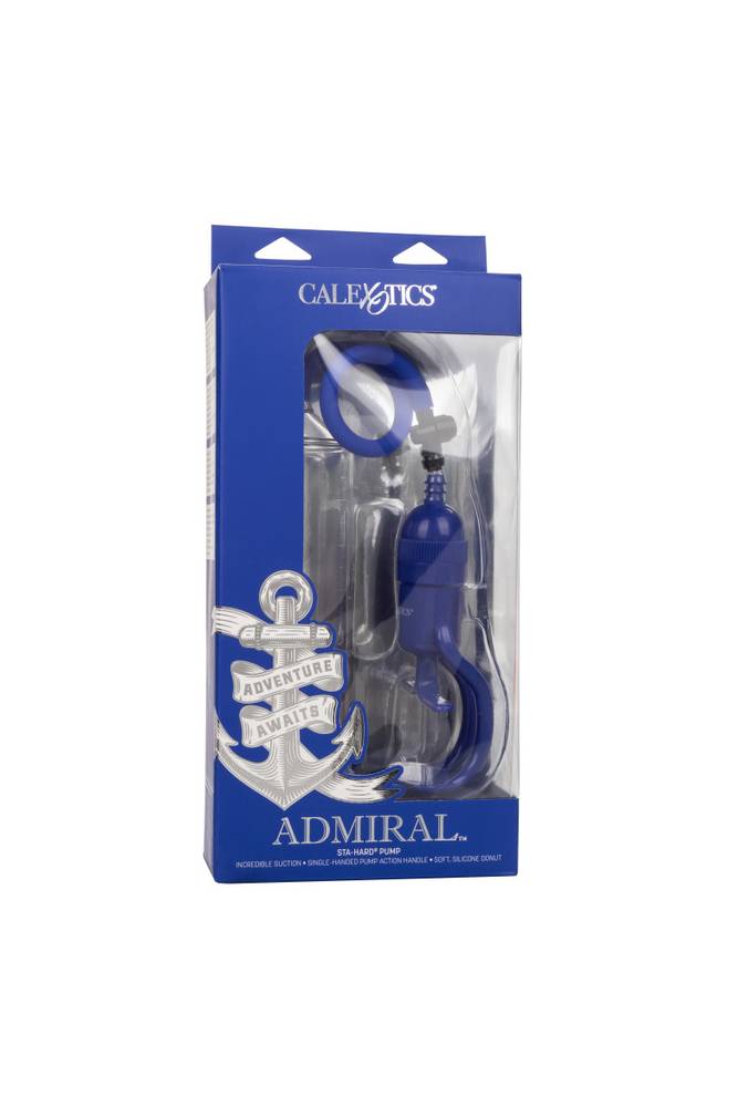 Cal Exotics - Admiral - Sta-Hard Penis Pump - Blue - Stag Shop