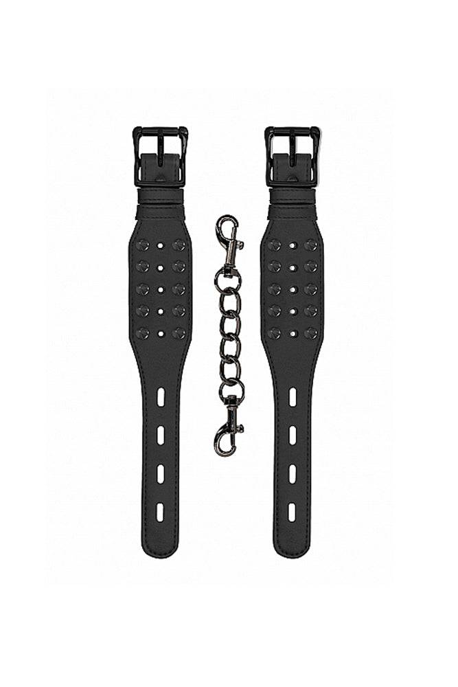 Ouch by Shots Toys - Spiked Handcuffs - Black - Stag Shop