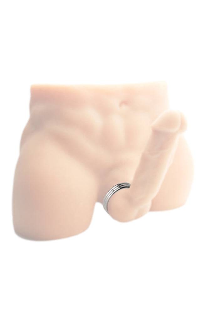 XR Brands - Master Series - Echo - Stainless Steel Triple Cock Ring - Stag Shop
