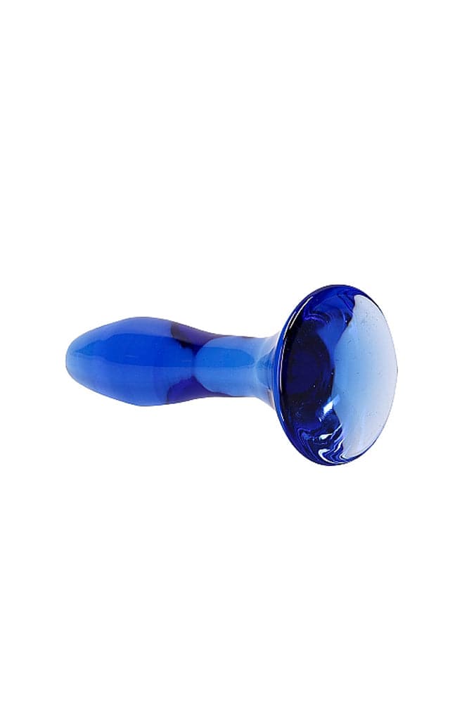 Shots Toys - Chrystalino - Star Glass Butt Plug - Blue - Stag Shop