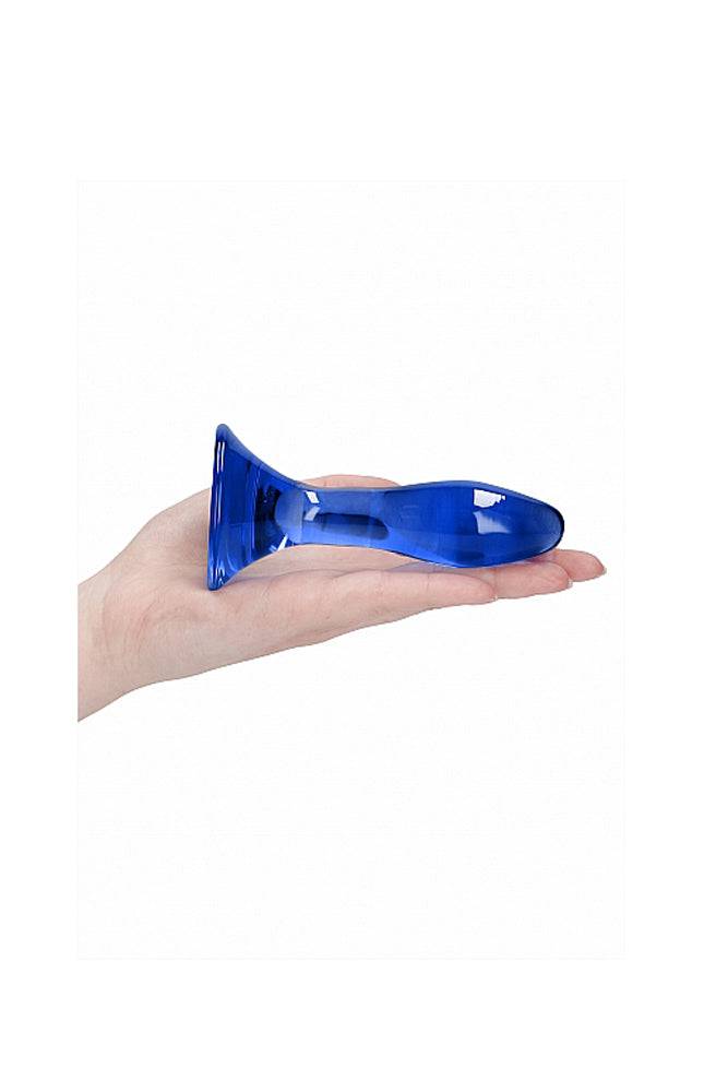 Shots Toys - Chrystalino - Star Glass Butt Plug - Blue - Stag Shop