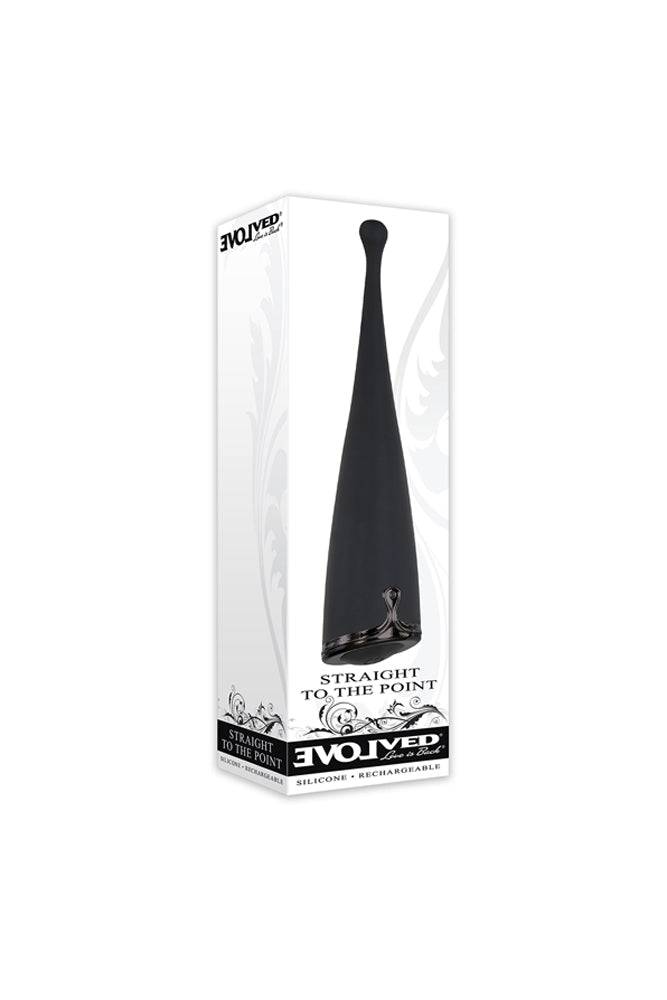 Evolved - Straight To The Point Clitoral Vibrator - Black - Stag Shop