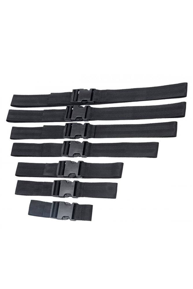 XR Brands - Master Series - Subdued Full Body Strap Set - Black - Stag Shop