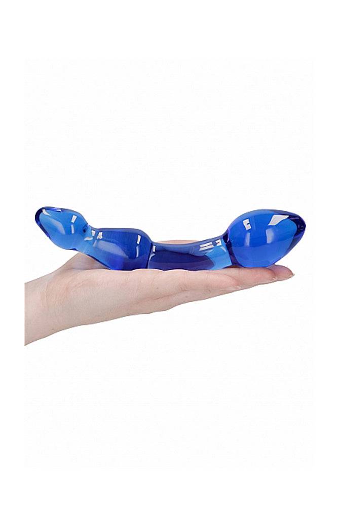 Shots Toys - Chrystalino - Superior Glass Dildo - Blue - Stag Shop
