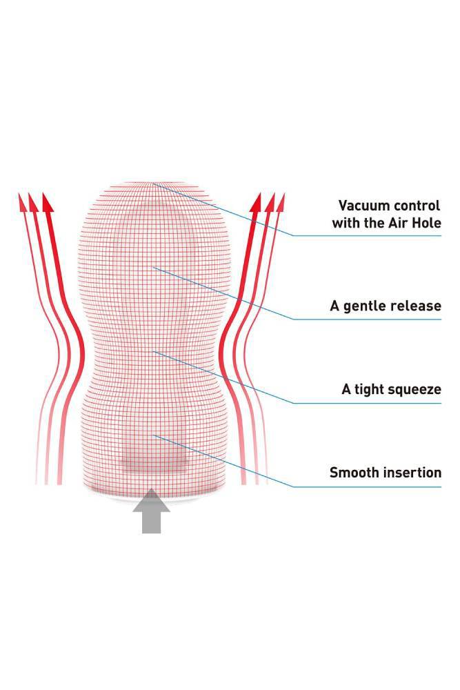 Tenga - Reusable Air Tech Masturbator Cup - Strong - Black - Stag Shop