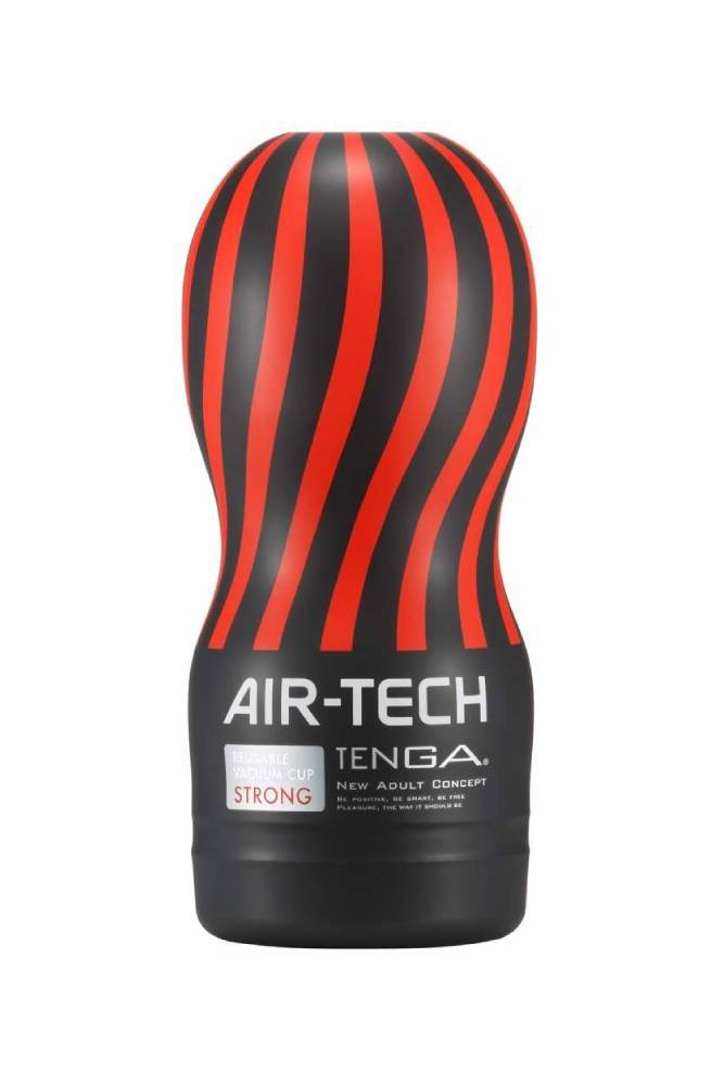 Tenga - Reusable Air Tech Masturbator Cup - Strong - Black - Stag Shop