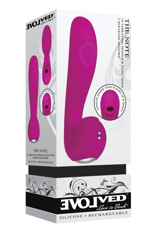 Evolved - The Note - Thumping G-Spot Vibrator - Pink - Stag Shop