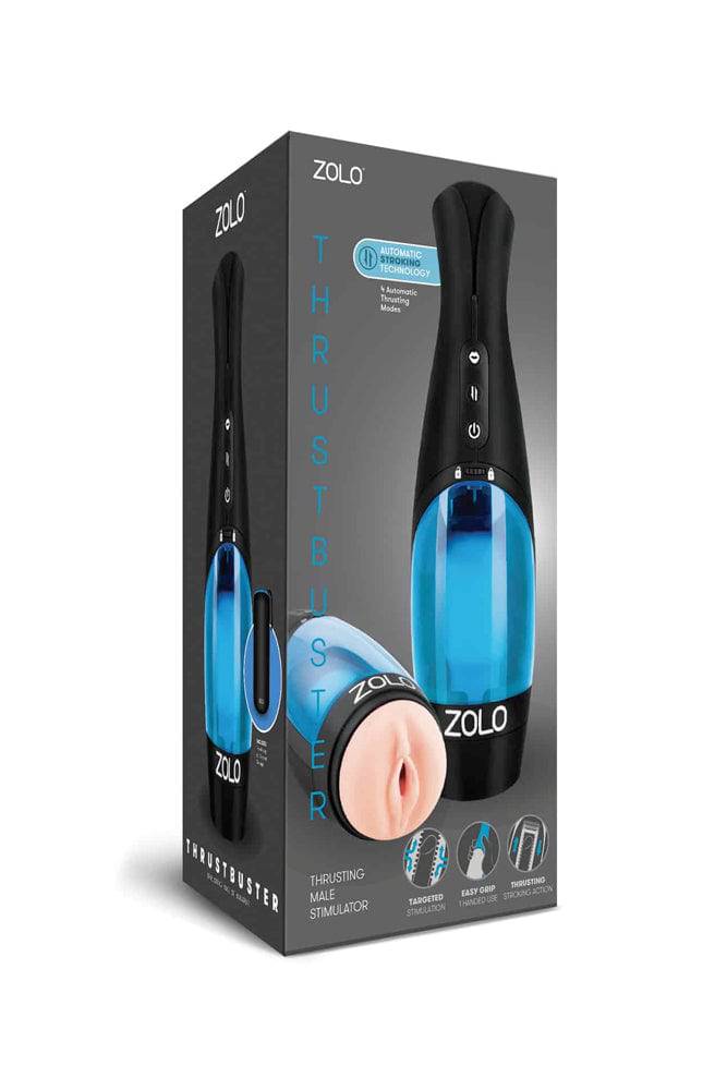 Zolo - ThrustBuster Automatic Stroker - Black/Blue - Stag Shop