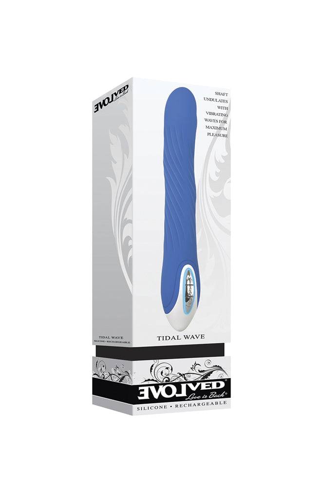 Evolved - Tidal Wave Textured Vibrator - Blue - Stag Shop